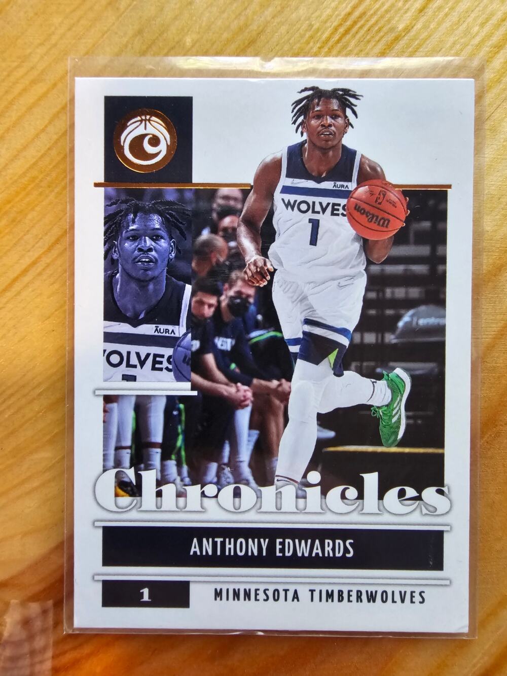 Anthony Edwards 2021-22 Panini Chronicles #8 - Bronze - Timberwolves - NBA